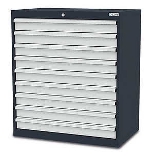 Simplaflex® Systemeinrichter C-Line Schubladenschrank anthrazit 9 Schubladen 90,0 x 57,5 x 102,0 cm, 1 St.