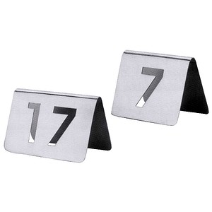 contacto 13-24 Tischnummern grau 5,3 x 3,4 cm, 1 St.