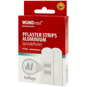 WUNDmed® Pflaster Aluminium grau, 10 St.