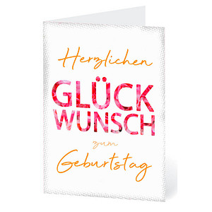 LUMA Geburtstagskarte Schrift LUBI42 Schrift DIN B6, 1 St.