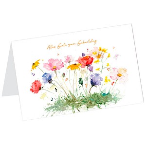 LUMA Geburtstagskarte Blumenwiese LU2534 DIN B6, 1 St.