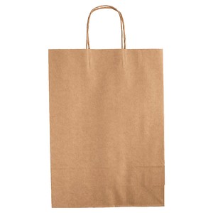 folia Papier-Tragetaschen XL braun 31,0 x 42,0 cm, 15 St.