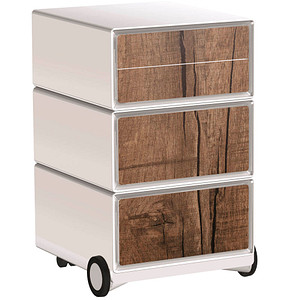 PAPERFLOW easyBox Contents Rollcontainer weiß, bunt 61996 4 Auszüge 39,0 x 43,6 x 64,2 cm