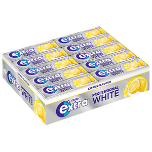extra® PROFESSIONAL WHITE CITRUS Kaugummis 30x 10 Dragees, 30 St.