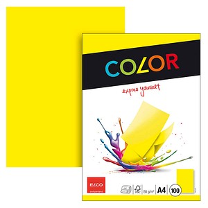 ELCO Kopierpapier Color gelb DIN A4 80 g/qm 100 Blatt