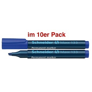 Schneider Maxx 133 Permanentmarker blau 1,0 - 4,0 mm, 10 St.
