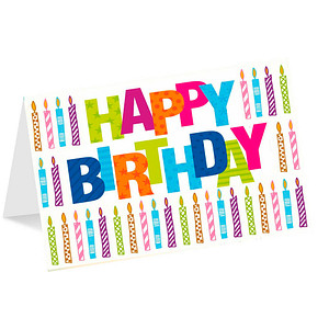 LUMA Geburtstagskarte HAPPY BIRTHDAY LU1974 DIN B6, 1 St.