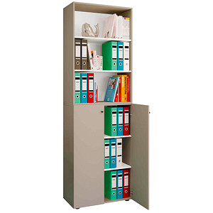 VCM my office Regalschrank 2XL Lona, 919151 grau 70,2 x 39,0 x 220,0 cm, 1 St.