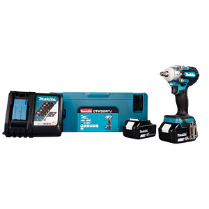 makita DTW300RTJ Akku-Schlagschrauber-Set 18,0 V, mit 2 Akkus