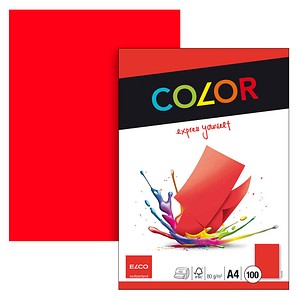 ELCO Kopierpapier Color rot DIN A4 80 g/qm 100 Blatt