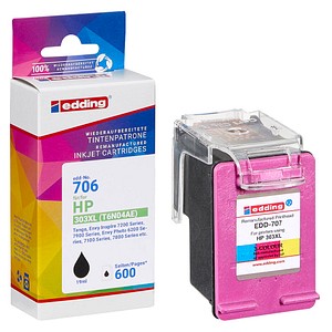 edding EDD-706 schwarz Druckerpatrone kompatibel zu HP 303XL  (T6N04AE)