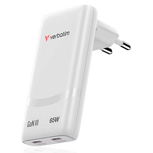 verbatim Fold 'n’ Go GaN III Ladeadapter weiß, 65 W