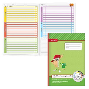 ROTH Hausaufgabenheft Kompass 2. Klasse liniert DIN A4 ohne Rand, 48 Blatt, 1 St.