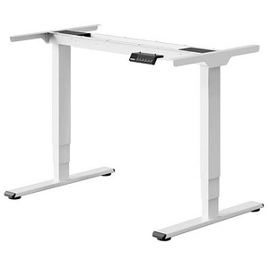 FlexiSpot E5 elektrisch höhenverstellbares Schreibtischgestell weiß ohne Tischplatte, T-Fuß-Gestell weiß 111,6 - 148,6 x 68,0 cm