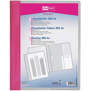 VELOFLEX Schnellhefter VELOFORM® Kunststoff pink DIN A4 überbreit, 1 St.