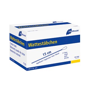 Meditrade® Wattestäbchen braun, 200 St.