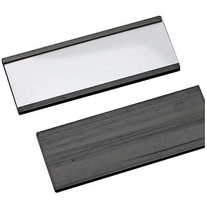 SPRINTIS Etikettenhalter magnetisch schwarz 12,0 x 4,0 cm, 100 St.