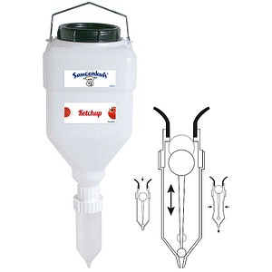 contacto Dosierspender Die SAUCENKUH weiß 5,5 l, 1 St.