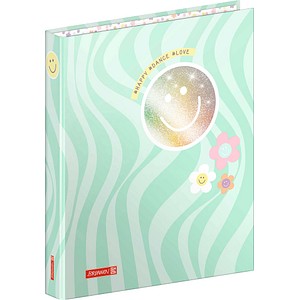 BRUNNEN Happy Hippie Ringbuch 2-Ringe mint 3,2 cm DIN A4, 1 St.