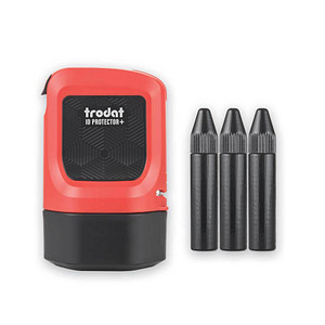 trodat Datenschutz-Rollstempel ID Protector+ selbstfärbend schwarz ohne Logo, 1 St.