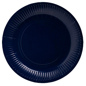PROnappe Pappteller marineblau Ø 23,0 cm, 20 St.