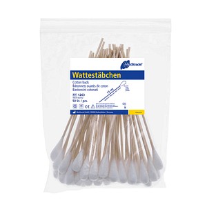 Meditrade® Wattestäbchen braun, 500 St.