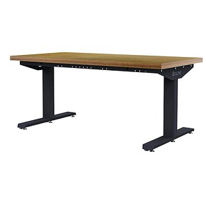 Simplaflex® Systemeinrichter Werkbank ecoliner anthrazit, RAL 7016 150,0 x 75,0 x 65,0 - 130,0 cm