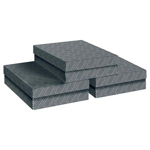 VON LEITZ Archivboxen grau 26,5 x 36,5 x 10,0 cm, 3 St.