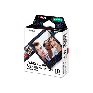 FUJIFILM instax SQUARE Sofortbildkamera-Film Star Illumination, 10 St.