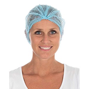 HYGONORM unisex Klipphauben light blau Größe Groß 100 St.