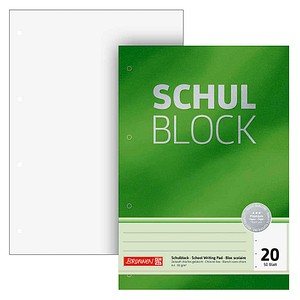 BRUNNEN Briefblock Premium DIN A4 blanko Lineatur 20, 1 St.