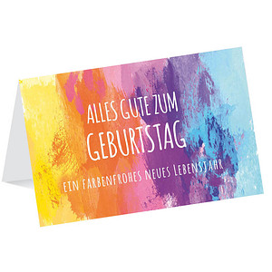 LUMA Geburtstagskarte Farbenmix LU2212 DIN B6, 1 St.