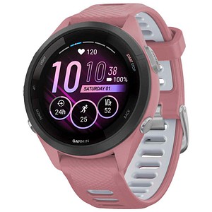 GARMIN Forerunner 265S Smartwatch pink dawn, schwarz