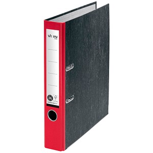 VON LEITZ Ordner rot mamoriert Karton 5,0 cm DIN A4, 1 St.