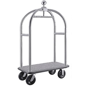 contacto Hotel-Gepäckwagen grau 61,0 x 110,0 x 191,0 cm