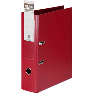 ELBA rado plast Ordner rot Kunststoff 8,0 cm DIN A4 ELBA rado plast Ordner rot Kunststoff 8,0 cm DIN A4
