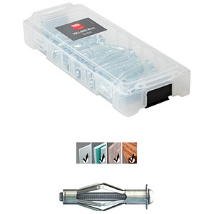 TOX L-BOXX Micro Acrobat 094901804 Hohlraumdübel-Sortiment, 34-teilig