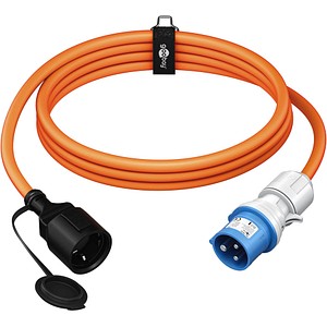 goobay Camping Adapterleitung orange