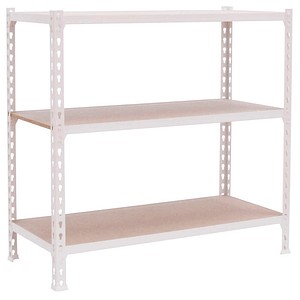 Simonrack Schwerlastregal MADERCLICK 3/400 8425437085659 weiß, holz 90,0 x 40,0 x 100,0 cm