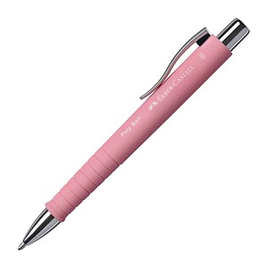 FABER-CASTELL Kugelschreiber POLY BALL Colous XB rosé, Schreibfarbe: blau, 1 St.