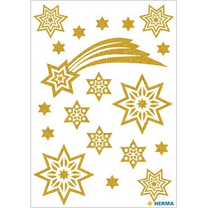 HERMA Aufkleber 3726 Sterne, gold, 19 Etiketten