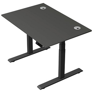 Kerkmann Move 2 Plus elektrisch höhenverstellbarer Schreibtisch anthrazit rechteckig, T-Fuß-Gestell anthrazit 120,0 x 80,0 cm