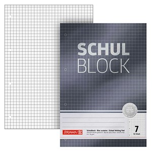 BRUNNEN Briefblock Premium DIN A4 kariert Lineatur 7, 1 St.