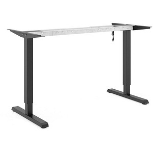 actiforce Steelforce Pro 300 Slim elektrisch höhenverstellbares Schreibtischgestell schwarz ohne Tischplatte, T-Fuß-Gestell schwarz 101,0 - 151,0 x 60,0 cm