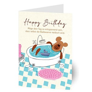 LUMA Geburtstagskarte Happy Birthday LU 2900 DIN A6, 1 St.