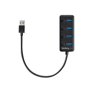 StarTech.com USB-Hub 4-fach schwarz