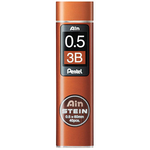 Pentel Ain Stein C275 Fallminen schwarz 3B 0,5 mm, 40 St.