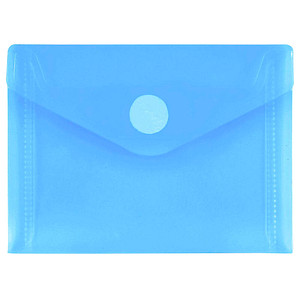 FolderSys Dokumententaschen DIN A7 blau glatt 0,20 mm, 10 St.
