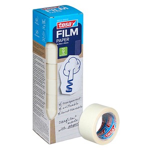 tesa PAPER Klebefilm transparent 19,0 mm x 10,0 m 8 St.
