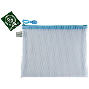 FolderSys Reißverschlussbeutel Candy-Bag DIN A5 blau/pastell blau 0,20 mm, 1 St.